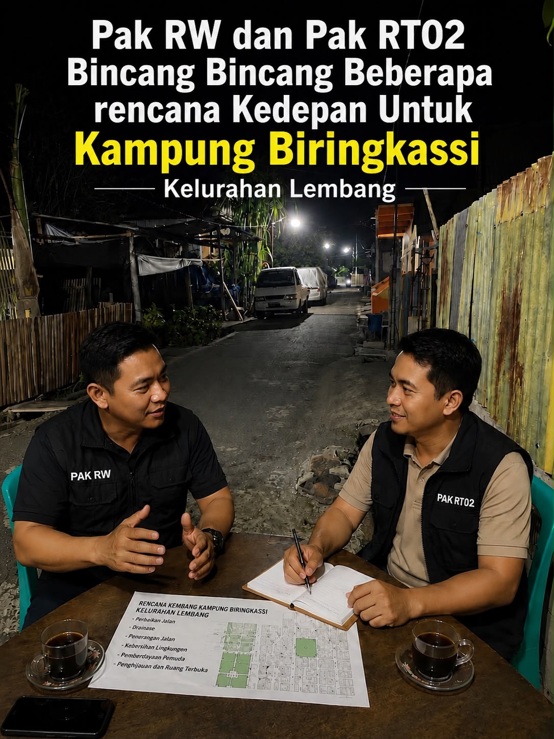 Demi Masa Depan Biring Kassi, RW Rusli dan RT Jufri Duduk Bersama Rancang Langkah Besar untuk Kampung!